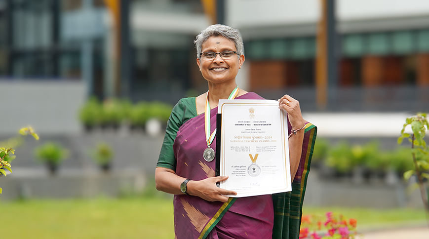 Dr. Anitha Suseelan Receives National Award to Teachers 2024